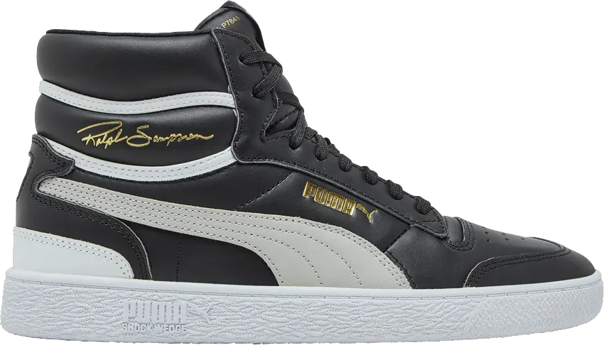  Puma Ralph Sampson Mid &#039;Black Grey Violet&#039;