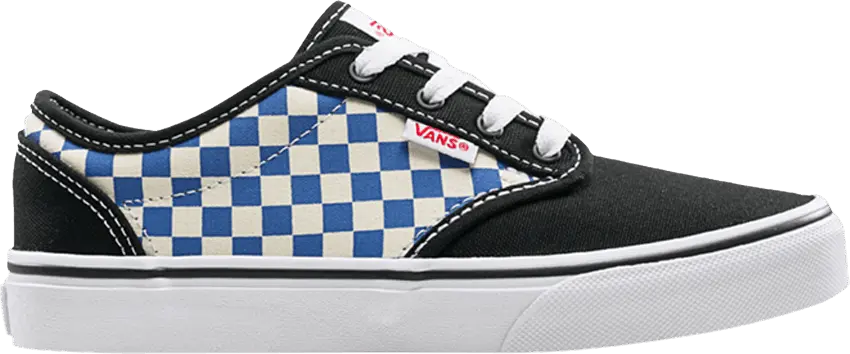  Vans Atwood Kids &#039;Checkerboard - Black Blue&#039;