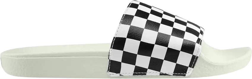  Vans Wmns Slide-On &#039;Checkerboard - White Black&#039;
