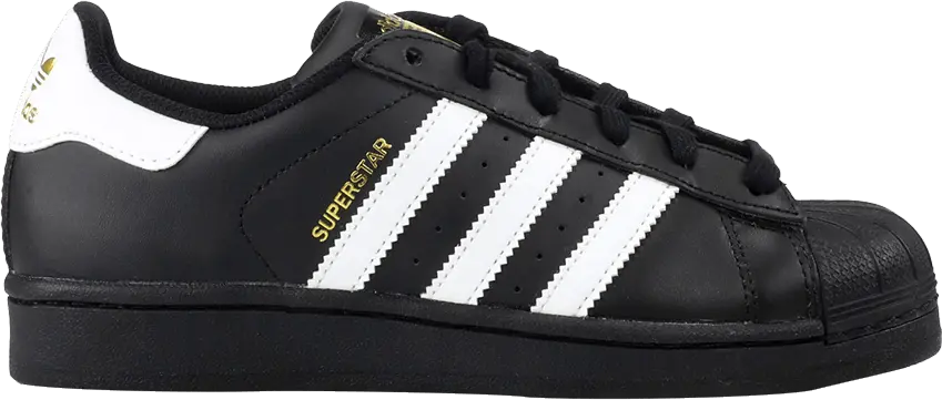  Adidas Superstar J &#039;Core Black&#039;
