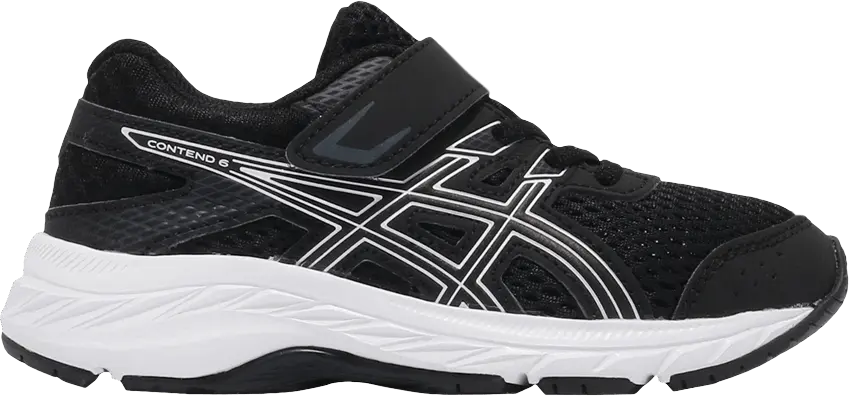  Asics Contend 6 PS &#039;Black White&#039;