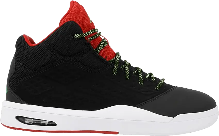  Jordan New School Black/Green Pulse-Gym Red-White