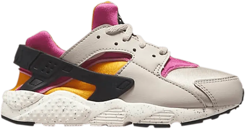  Nike Huarache Run PS &#039;Light Bone University Gold Pink&#039;