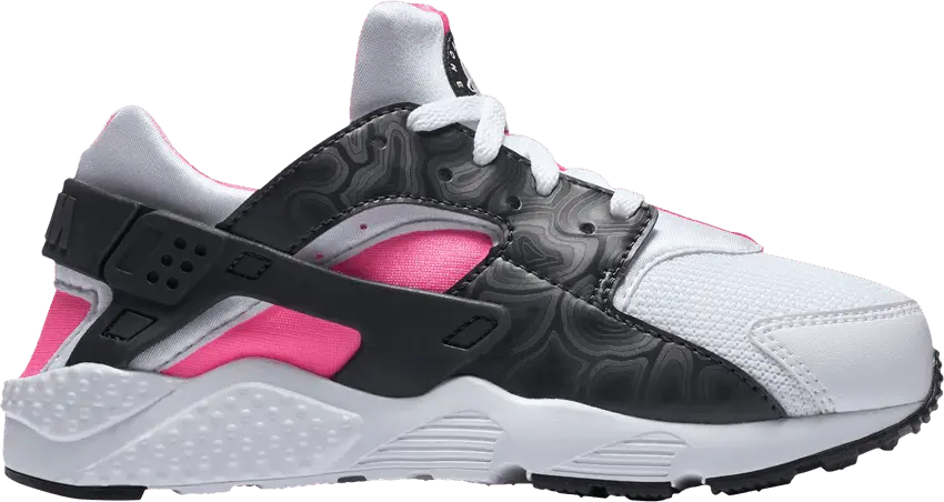  Nike Huarache Run PS &#039;White Black Hyper Pink&#039;