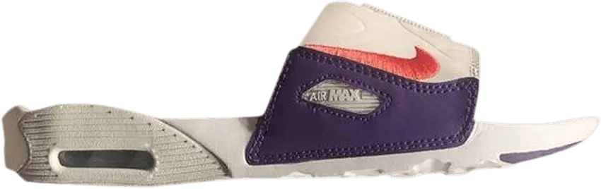  Nike Wmns Air Max 90 Slide &#039;White Eggplant&#039;