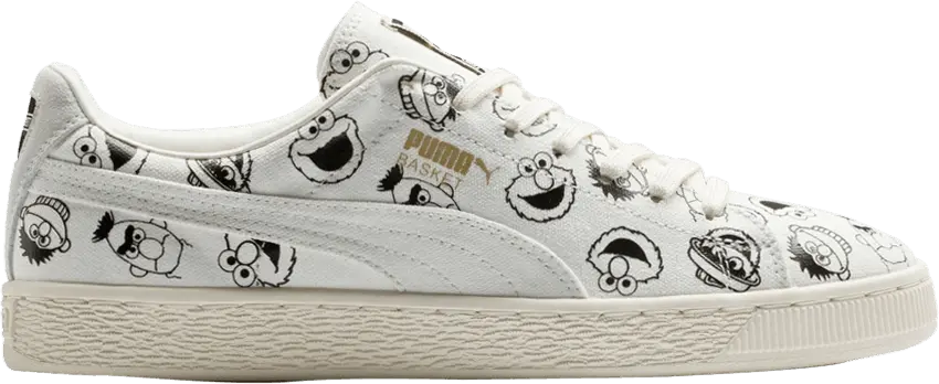  Puma Sesame Street x Basket &#039;Whisper White&#039;