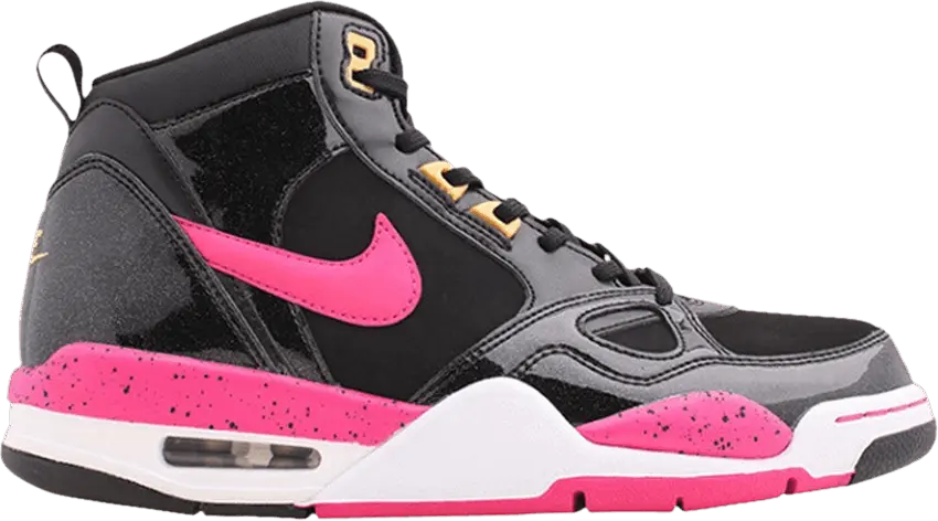  Nike Wmns Flight 13 Mid &#039;Black Pink&#039;