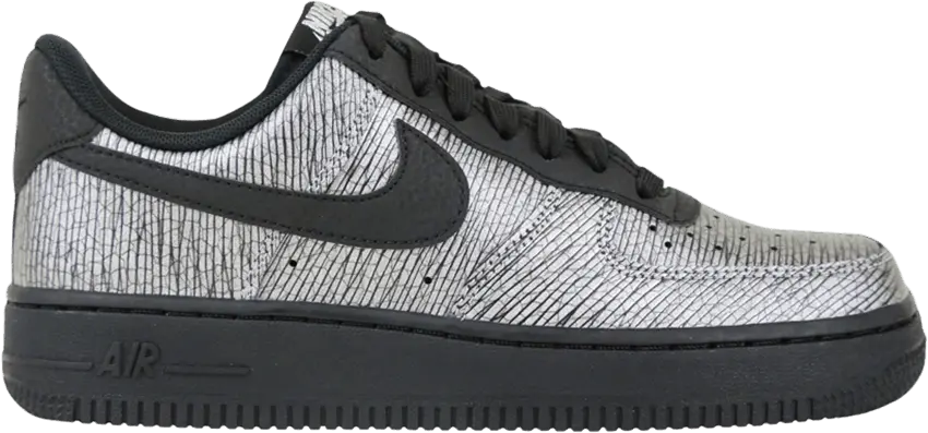  Nike Wmns Air Force 1 &#039;07 Prm &#039;Metallic Silver Black&#039;