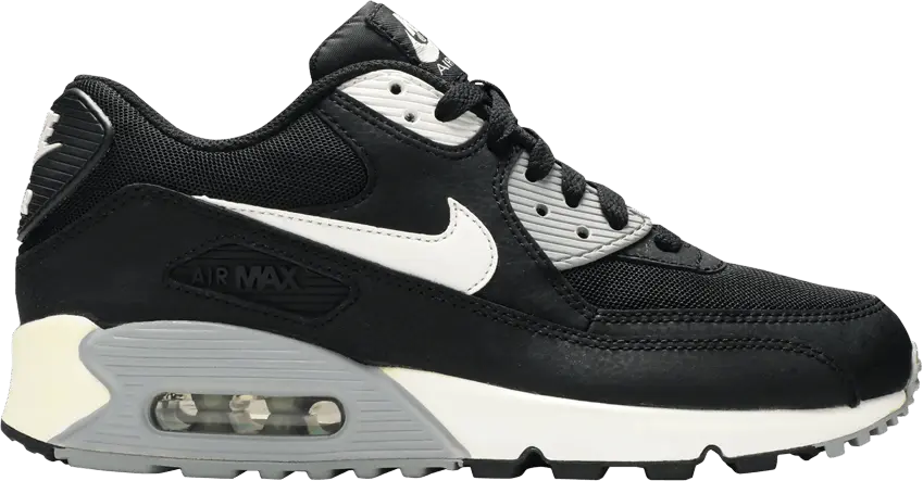  Nike Wmns Air Max 90 Essential &#039;Black Wolf Grey&#039;