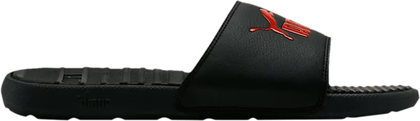 Puma Cool Cat Slides &#039;Black High Risk Red&#039;