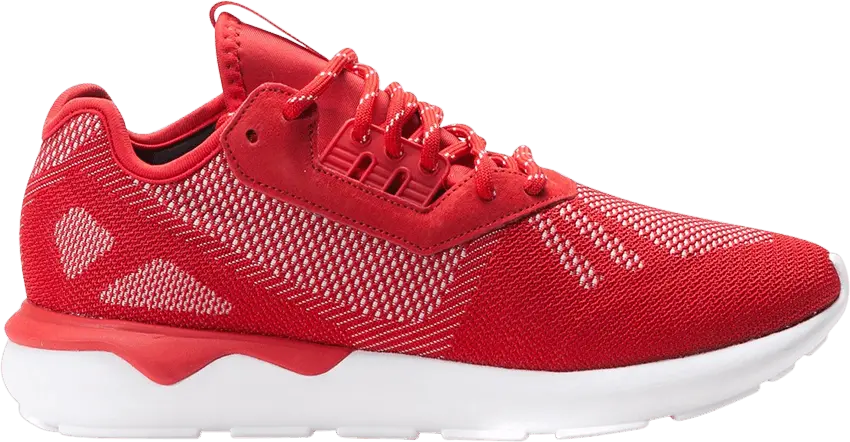  Adidas adidas Tubular Runner Weave Scarlet Red/White