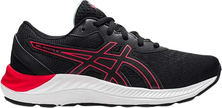  Asics Gel Excite 8 GS &#039;Black Electric Red&#039;