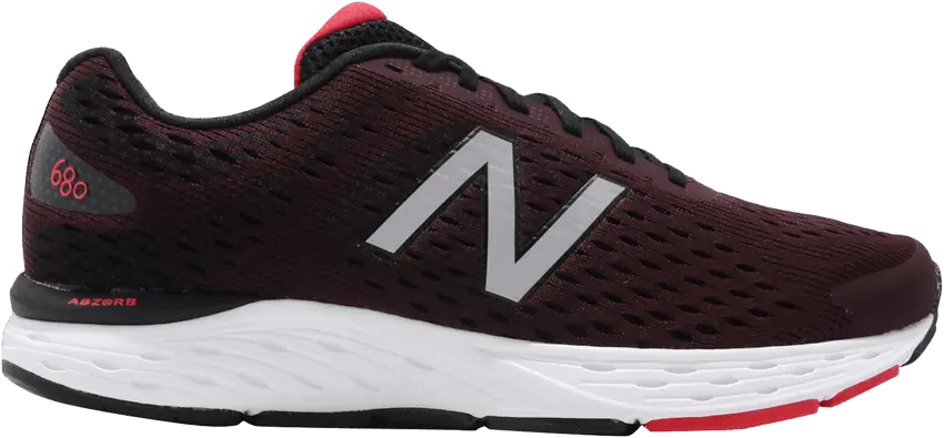  New Balance 680 Extra Wide &#039;Red Silver&#039;