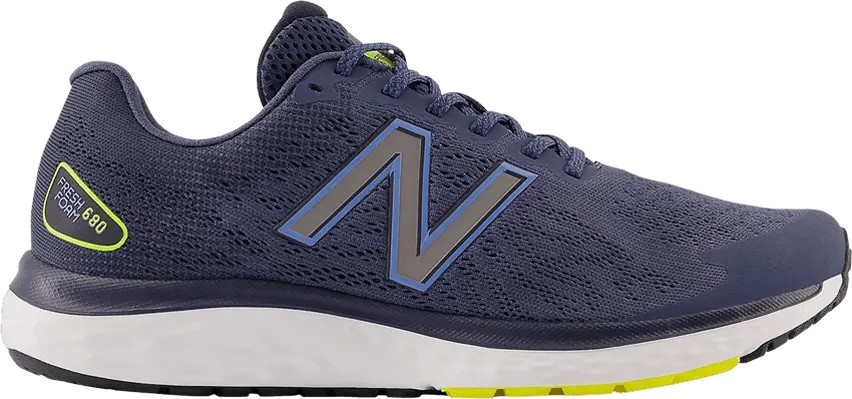 New Balance 680v7 2E Wide &#039;Navy Yellow&#039;