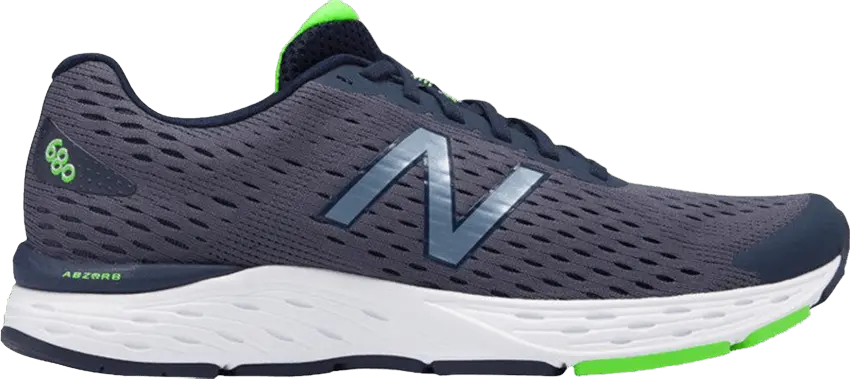 New Balance 680v6 &#039;Grey Bright Green&#039;