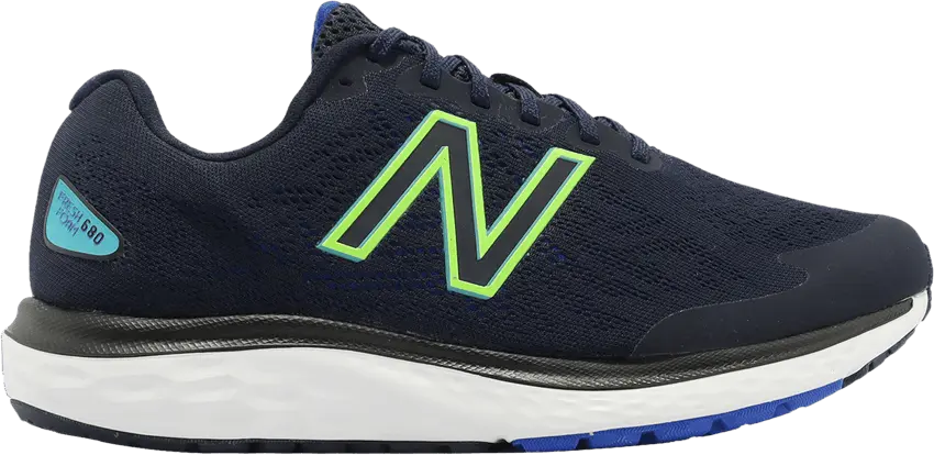  New Balance Fresh Foam 680v7 2E Wide &#039;Eclipse Pixel Green&#039;