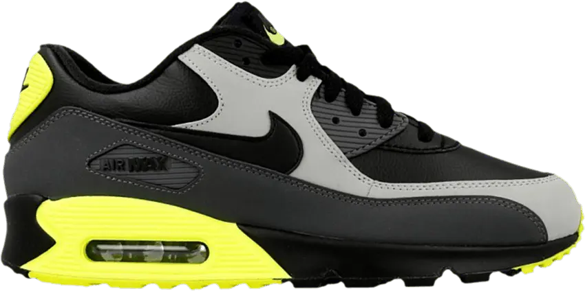  Nike Air Max 90 Leather GS &#039;Black Volt&#039;