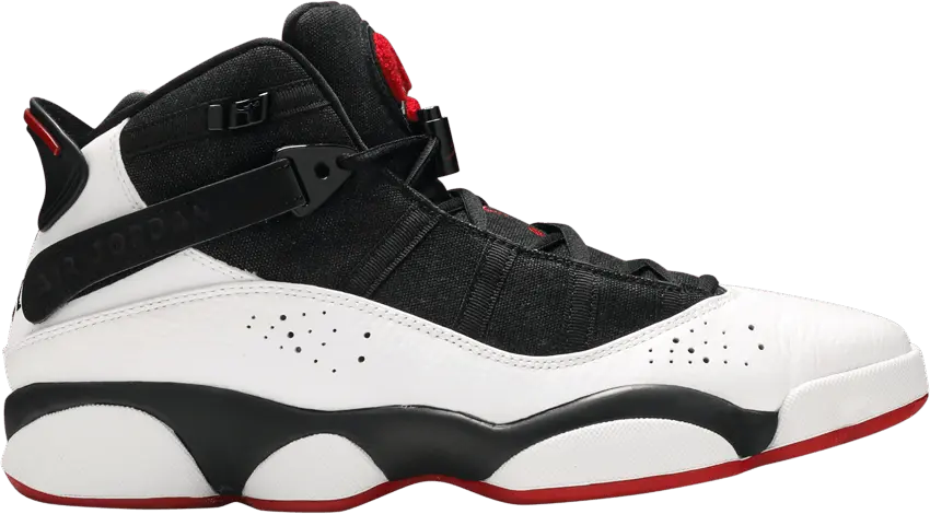  Jordan 6 Rings Black White Gym Red