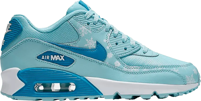  Nike Air Max 90 Premium Mesh GS &#039;Snowflake&#039;