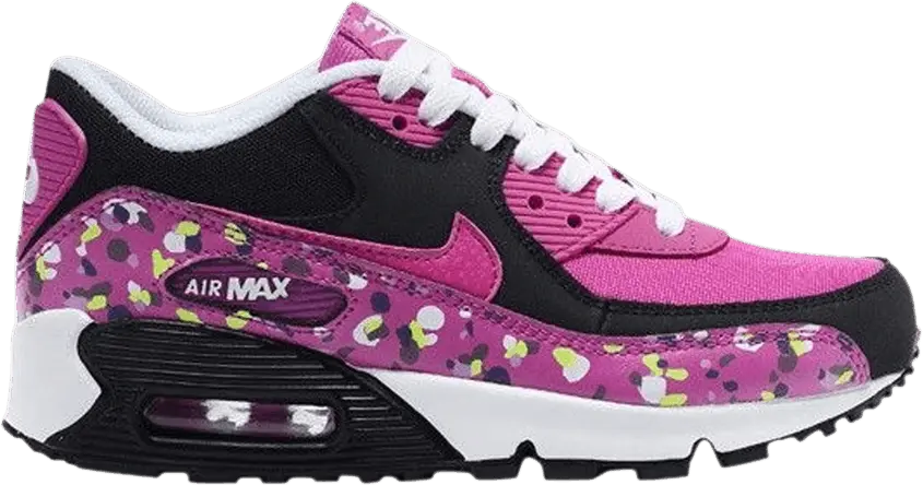  Nike Air Max 90 Premium Mesh GS &#039;Fuchsia Flash Polka Dots&#039;