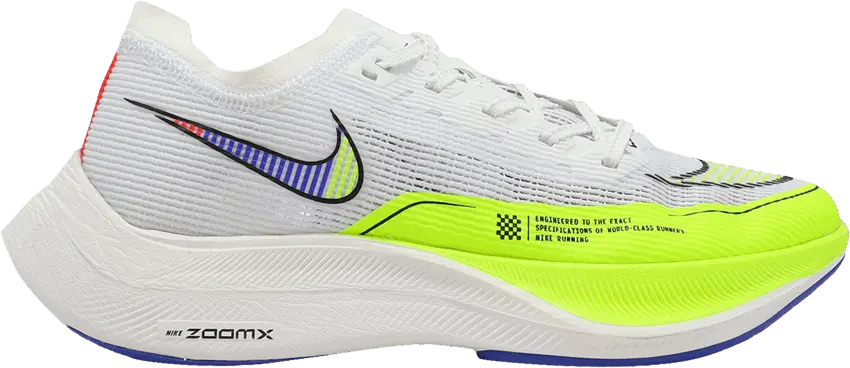  Nike Wmns ZoomX Vaporfly NEXT% 2 &#039;White Volt Racer Blue&#039;