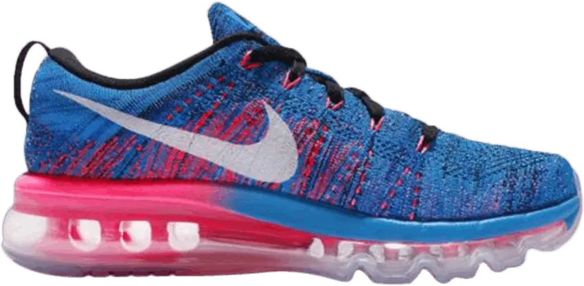  Nike Flyknit Max Blue Glow Pink (W)