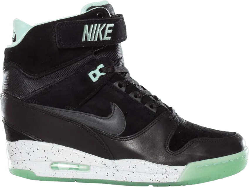  Nike Wmns Air Revolution Sky Hi QS &#039;Black Arctic Green&#039;