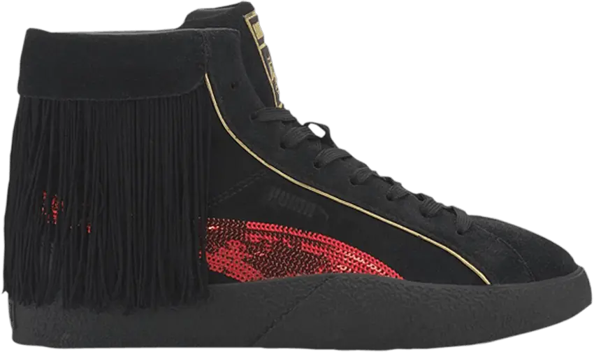  Puma Charlotte Olympia x Wmns Love &#039;Black Red&#039;