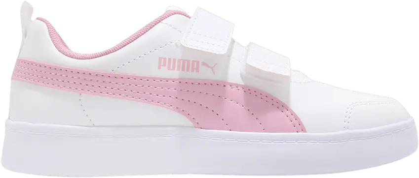  Puma Courtflex v2 V PS &#039;White Pale Pink&#039;