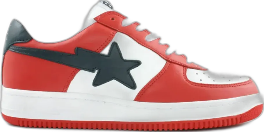  A Bathing Ape Bape Sta Low Red Navy