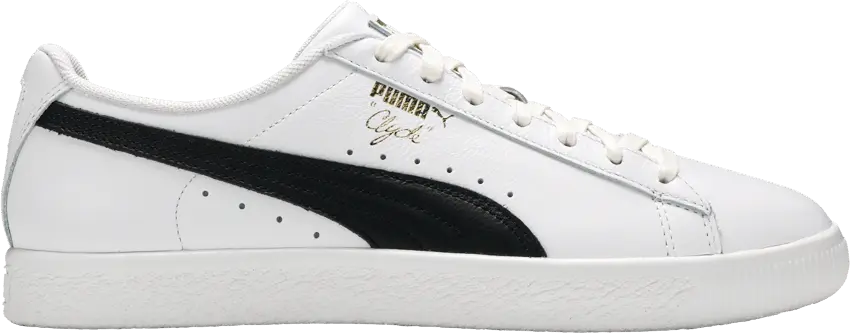  Puma Clyde Core Leather Foil White