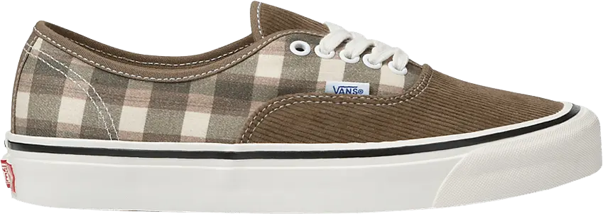  Vans Authentic 44 DX &#039;Anaheim Factory - Cord Plaid Walnut&#039;