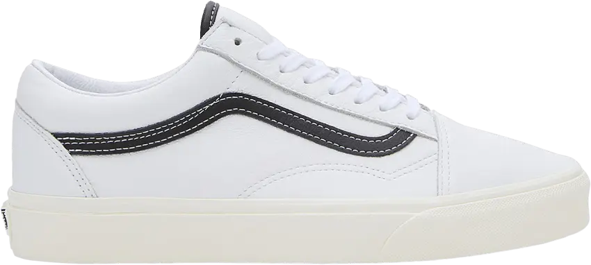  Vans Old Skool &#039;White Black Leather&#039;