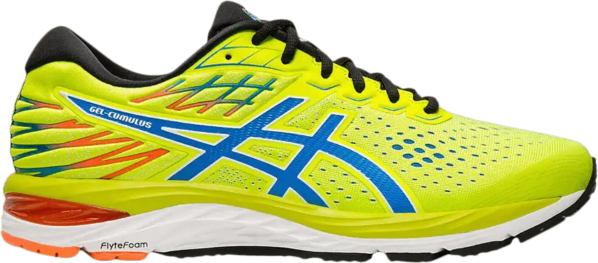  Asics Gel Cumulus 21 &#039;Safety Yellow Blue&#039;