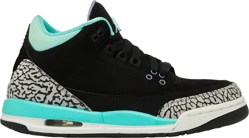  Jordan 3 Retro Bleached Turquoise Mint (GS)