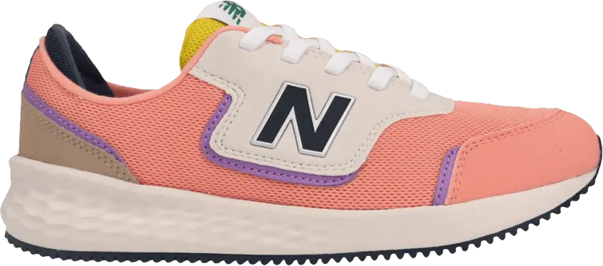 New Balance X-70 Wide Little Kids &#039;Orange Beige Purple&#039;