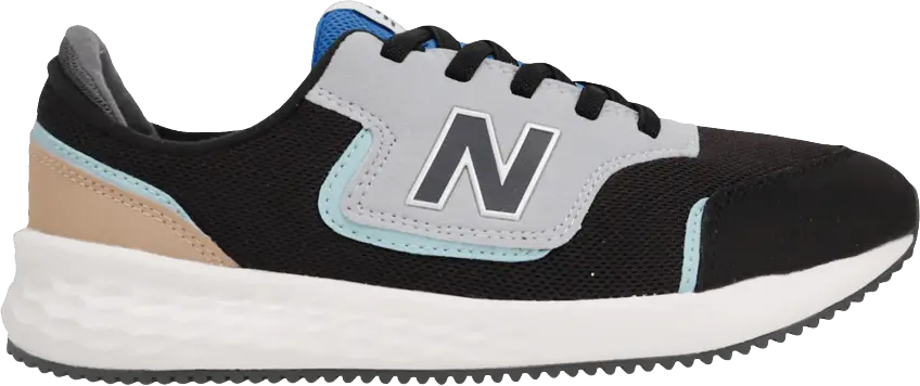 New Balance X-70 Wide Little Kids &#039;Black Grey Blue&#039;