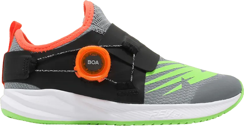 New Balance FuelCore Reveal Kids Wide &#039;Grey Green Orange&#039;