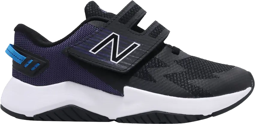  New Balance Fresh Foam Roav Wide Little Kids &#039;Black White Purple&#039;