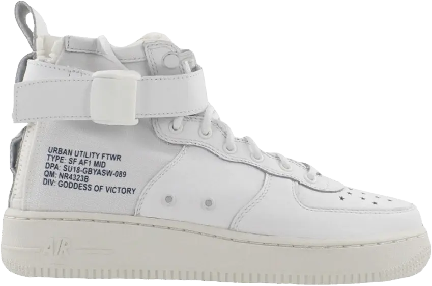 Nike SF Air Force 1 Mid White (GS)