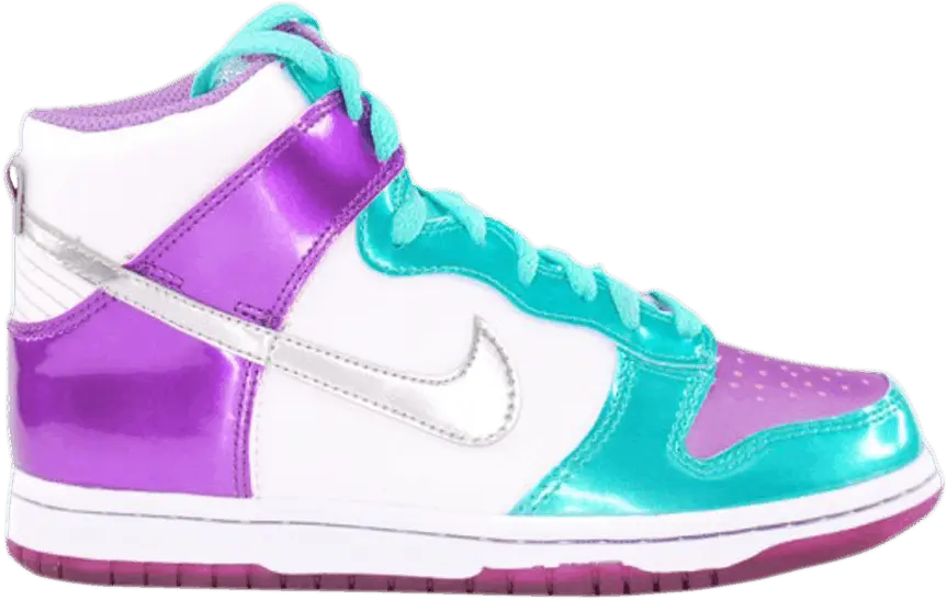  Nike Dunk High GS &#039;White Purple Cool Mint&#039;