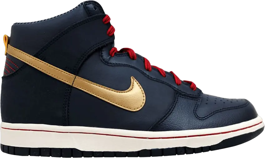  Nike Dunk High GS &#039;Obsidian Gold&#039;