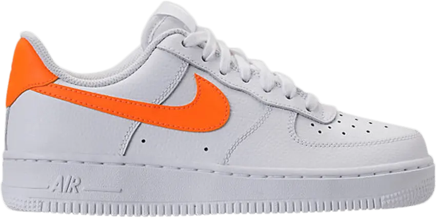  Nike Wmns Air Force 1 &#039;07 &#039;Total Orange Swoosh&#039;