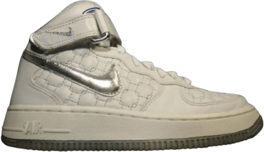  Nike Wmns Air Force 1 Mid &#039;White Silver&#039;
