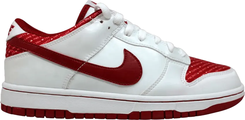  Nike Dunk Low White/Varsity Red (W)