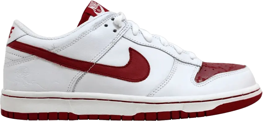  Nike Dunk Low White/Varsity Red-White (W)