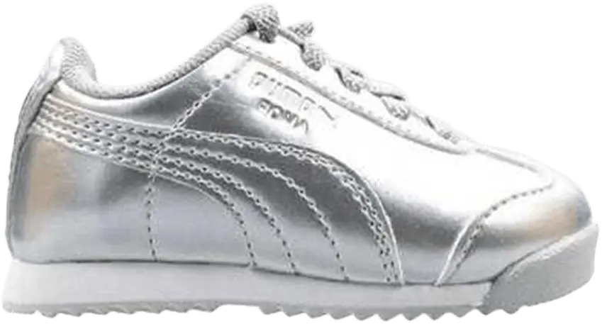  Puma Roma PNT Ano Little Kids &#039;Silver&#039;