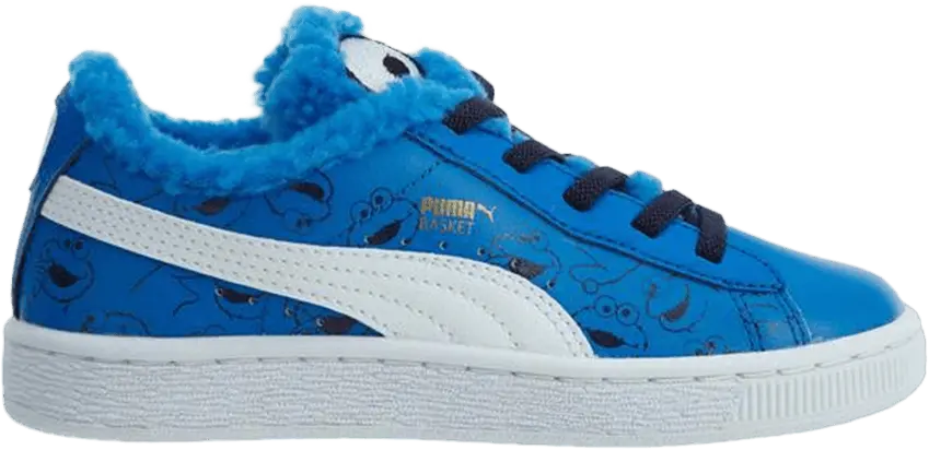  Puma Sesame Street x Basket CM Little Kids &#039;Cookie Monster&#039;