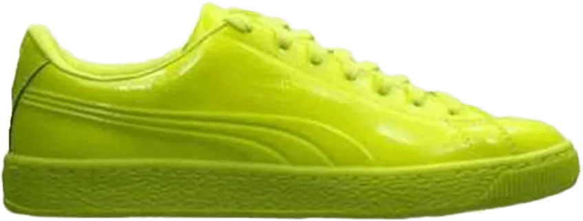  Puma Basket Classic Patent Emboss Safety Yellow