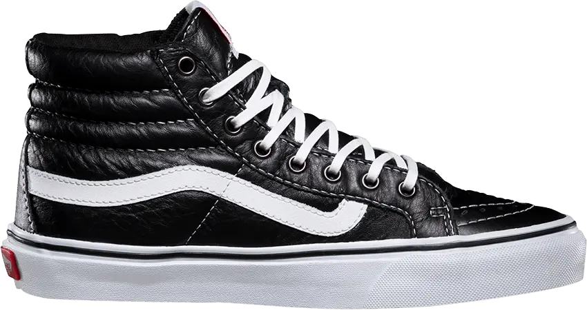  Vans Sk8-Hi Slim Leather Black/ White